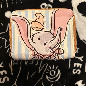 Loungefly Dumbo Pastel Blue Pink Zip Wallet